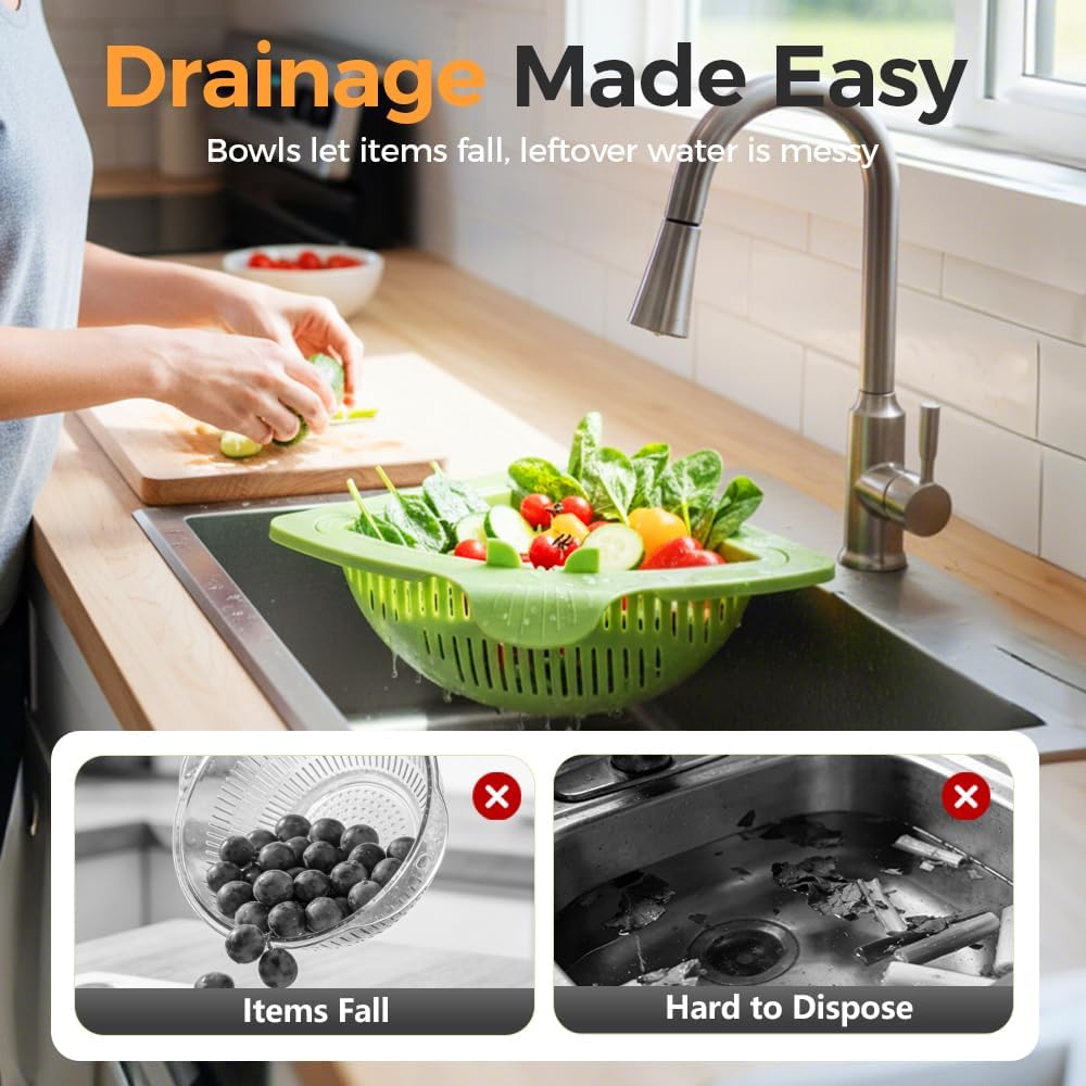 🔥Holiday Sale🎁 Kitchen Magnetic Triangular Draining Baskets
