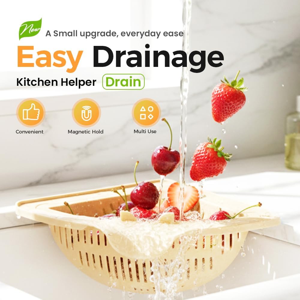 🔥Holiday Sale🎁 Kitchen Magnetic Triangular Draining Baskets