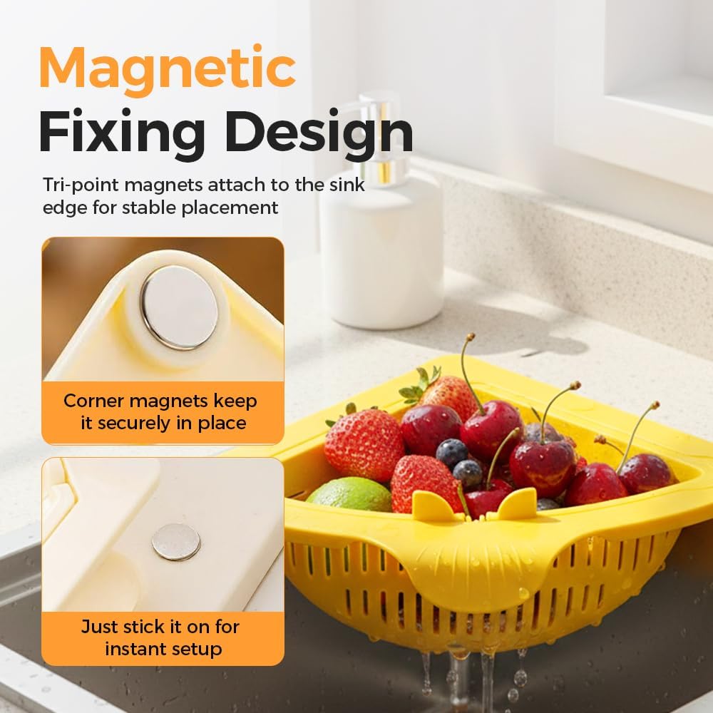 🔥Holiday Sale🎁 Kitchen Magnetic Triangular Draining Baskets