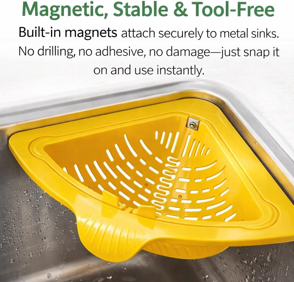 🔥Holiday Sale🎁 Kitchen Magnetic Triangular Draining Baskets