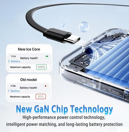 🔥🔥4-in-1 Compatible 120W Fast Charger with Retractable Type-C & Lightning Cable