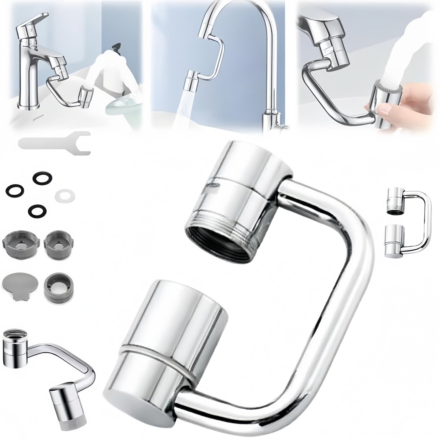 🔥Holiday Sale🔥 360° Rotatable Faucet Aerator Extender